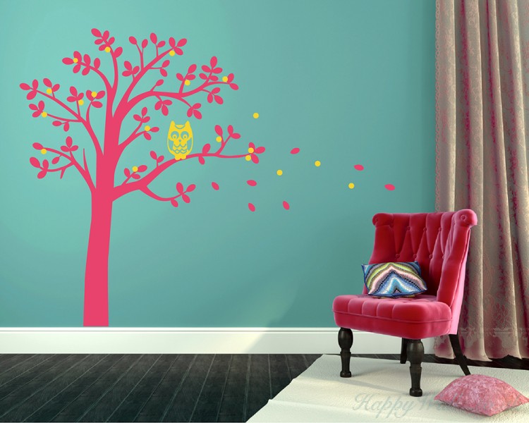 Tree and Owl Wall Decal Tree and Owl Wall Decal